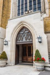 The cathedral's west entrance