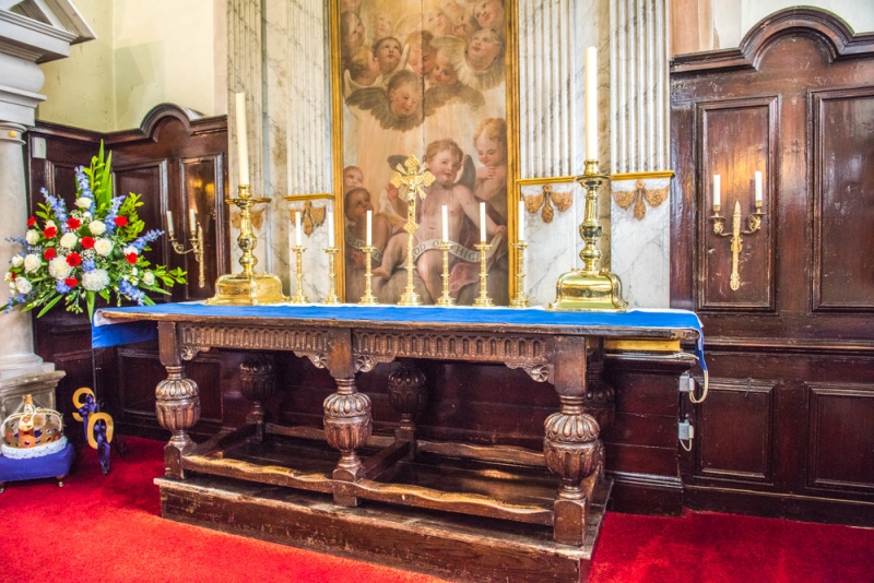 The high altar and reredos