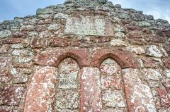 Blocked lancets and a plaque over the entrance