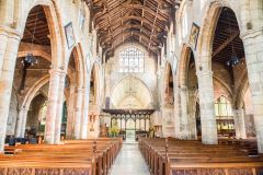 Looking east down the nave