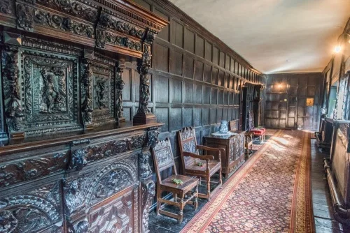 A beautifully panelled corridor