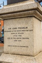 Inscription on the Franklin memorial