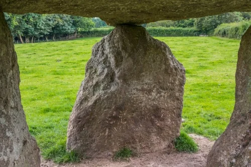 Inside the burial chamber