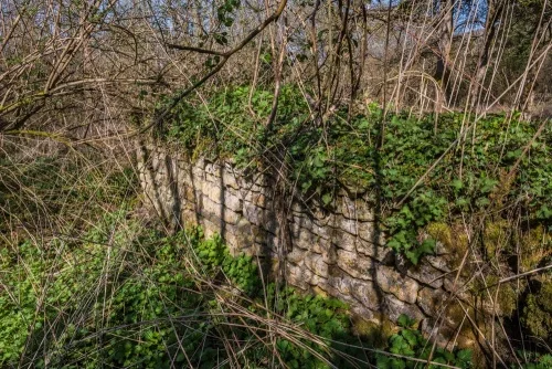 Spoonley Wood villa wall