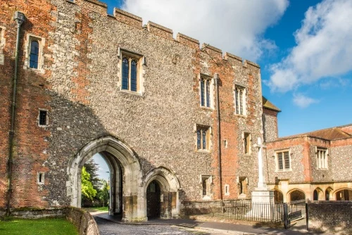 The Gateway from the north (Romeland) side