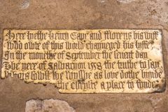 Henry Gape brass, 1558