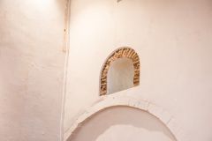 A Saxon window arch of Roman bricks