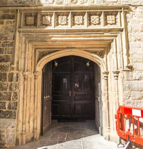 The west tower doorway