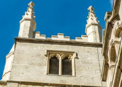 The tower top with decorative finials