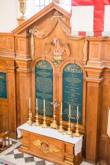 The restored Wren altar