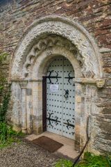 The ornately carved south doorway