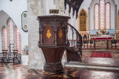A view of the pulpit
