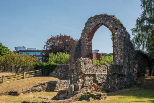 The Saxon church of St Pancras