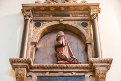 Jacobean wall monument near the east door