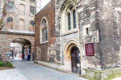 The church entrance and Henry VIII gate