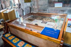 St Bees Priory Church, The St Bees Man exhibit case