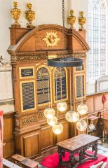 The 17th-century Grinling Gibbons reredos