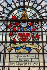 1855 Lord Mayor memorial window for Sir Francis Moon