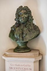 Sir John Cass bust in the baptistery