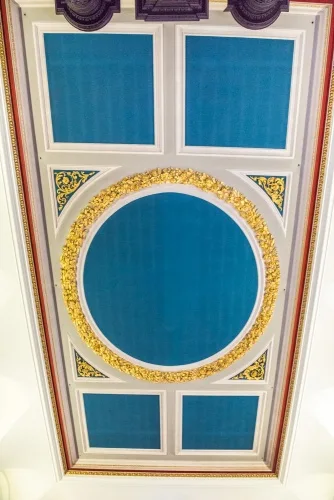 The striking nave roof