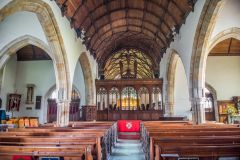Looking east towards the chancel screen