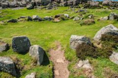 A closer look at the hut circle entrance