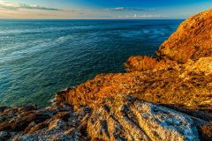 St David's, St Davids Head in late evening light