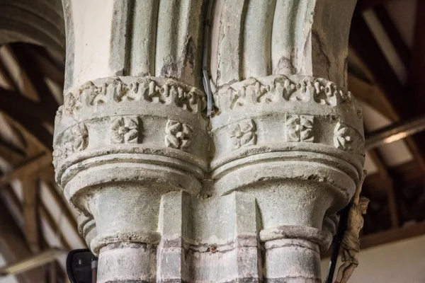 The 14th century south arcade