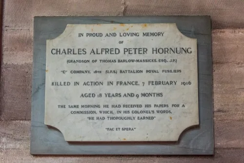 Charles Hornung memorial, 1916