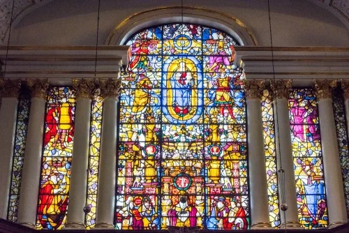 The 16th-century east window