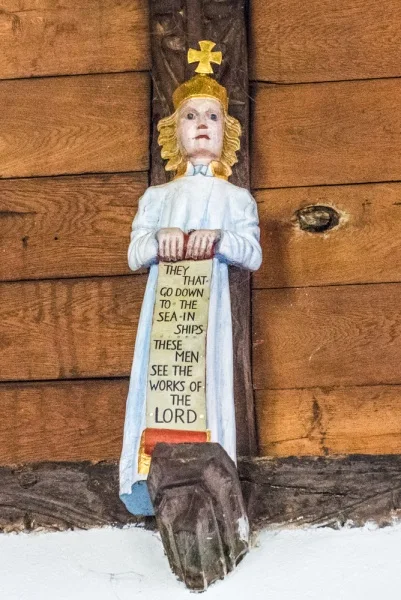 15th-century gilded angel figure