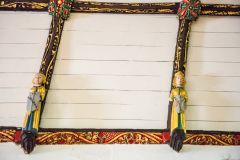 Painted and gilded angels in the chancel