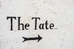 Tate St Ives, I found this sign painted on the side of a building near the harbour