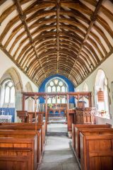 Looking east to the chancel screen