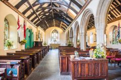 Looking east down the nave