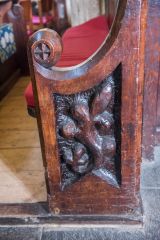 A late medieval bench end