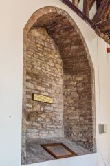 A blocked window opening in St Katherine's Hall