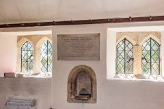 South nave windows and piscina