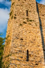The corner tower staircase