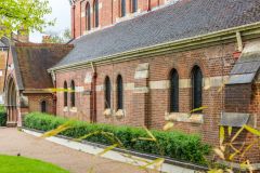 The south aisle exterior
