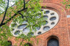 The large rose window, west facade