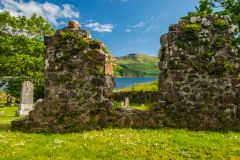 St Maelrubha's Chapel, Eynort, Ruined walls of the 18th century church