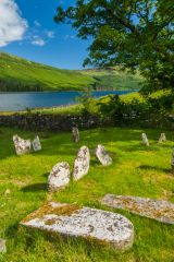 St Maelrubha's Chapel, Eynort, Gravestones in the burial ground