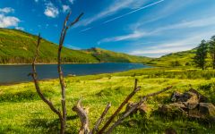 St Maelrubha's Chapel, Eynort, Loch Eynort from the burial ground