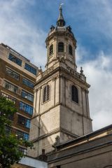 The tower and spire from the south-east