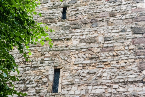Anglo-Saxon herringbone stonework in the tower