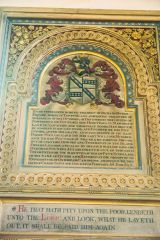 Taunton, St Mary Magdalene Church, Richard Huysh memorial, 1615