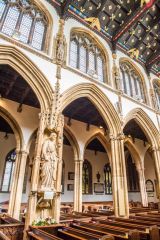 Taunton, St Mary Magdalene Church, The nave arcade and clerestory