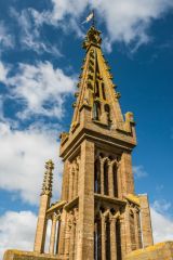 Taunton, St Mary Magdalene Church, Ornately carved pinnacle, west tower