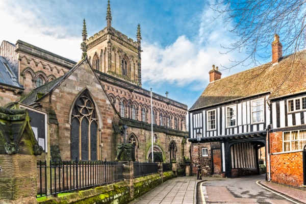 Castle Gate and St Mary de Castro church